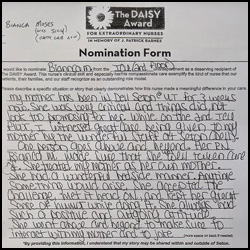 Daisy Award - September 10th, 2017